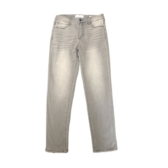 Skinnygirl Women’s Celeste Straight Grey Wash Whiskering Fading Jeans Sz 26/2 - Picture 1 of 3